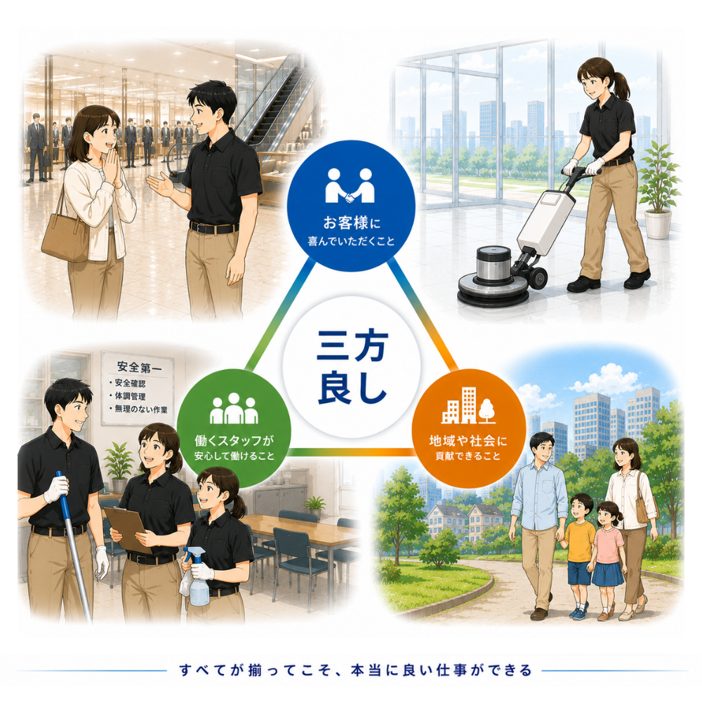 三方良しの理念を軸に